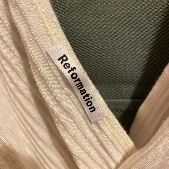 Reformation Light Pink Wrap Blouse - Picture 2 of 5